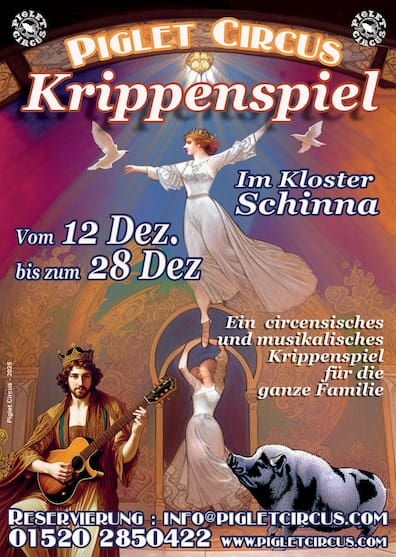Das Plakat zum Krippenspiel.